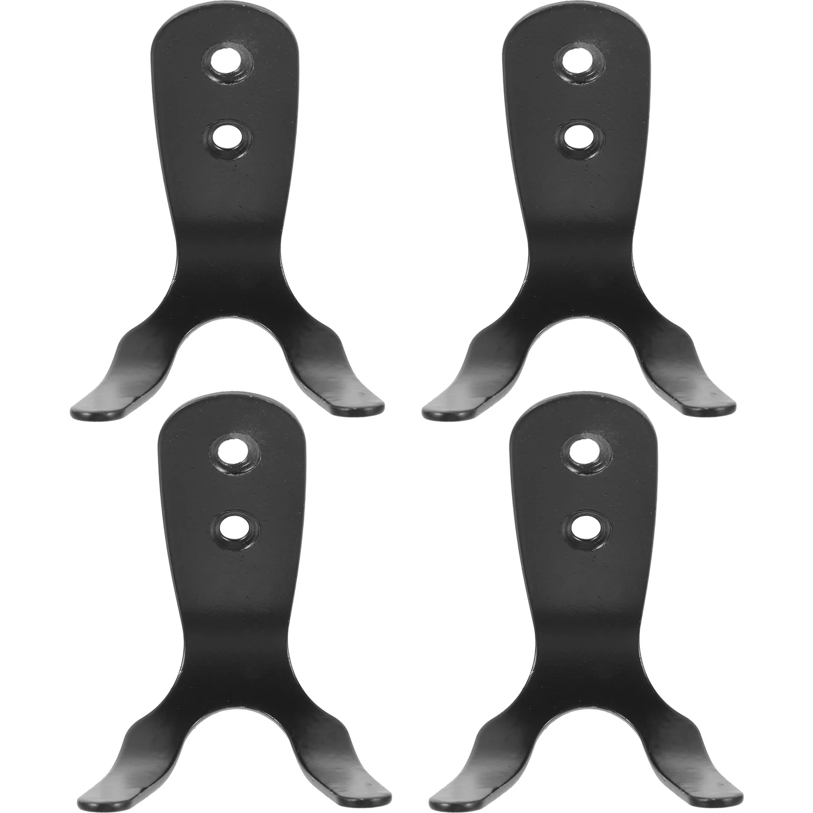 

4 Pcs Stainless Steel Fence Hook Door Hooks Wall Hanger Swimming Pool Double Bath Home Accessory Towel Rack Wall Mounted