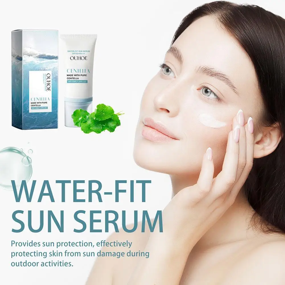 

Корейский водостойкий солнцезащитный крем SPF50 + PA4 + легкий увлажняющий солнцезащитный крем-натуральное изоляционное молоко для ухода за кожей, освежающее 50 мл