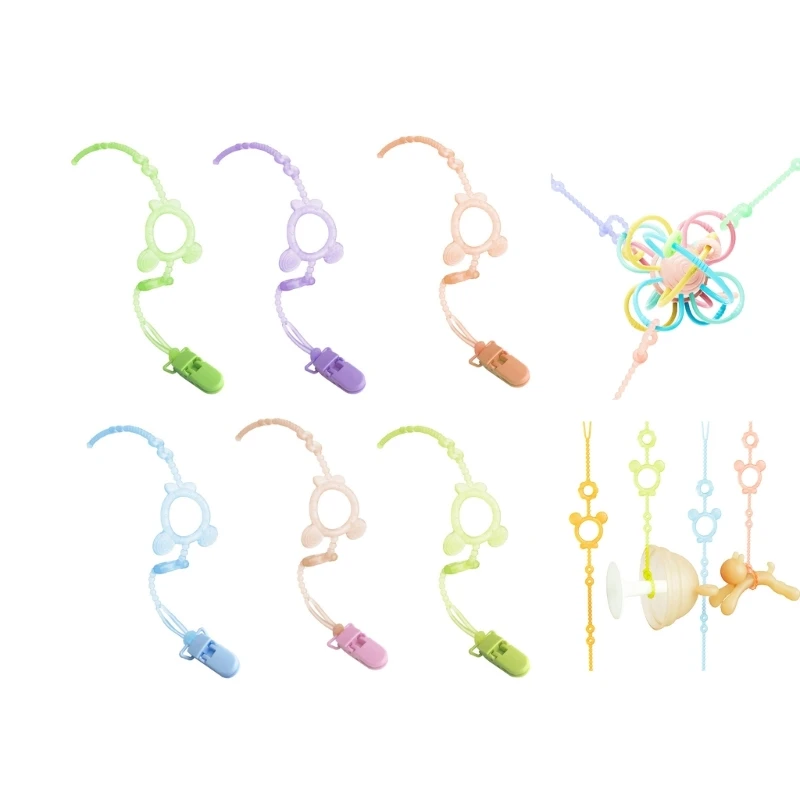 

Adjustable Water Bottle Bracelet Teether Toy Chain for Strollers and Car Seats
