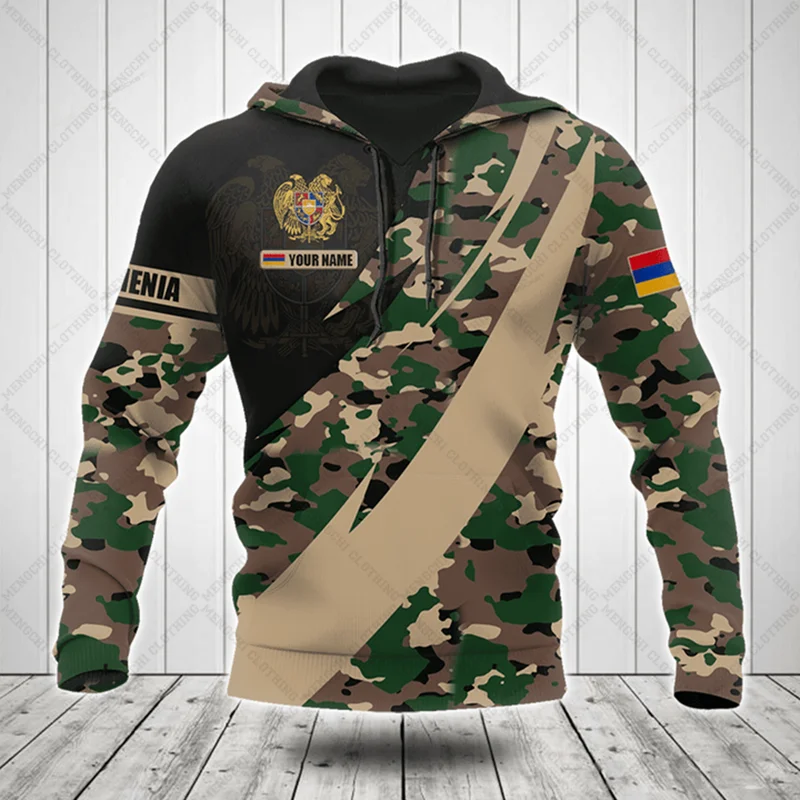 Camo Hoodie Custom Military Hoodies Custom Name Armenia Camouflage