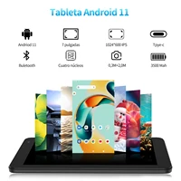 PRITOM 7 Inch Tablet PC 32 GB Android 11 with Quad Core Processor HD IPS Display Dual Camera WiFi with PU Protective Case - Image 4