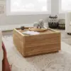 NEW Manhattan Gate Coffee Table, L: 31.02" x W: 30.95" x H: 16.06", Sindoori Mango Finish USA 3