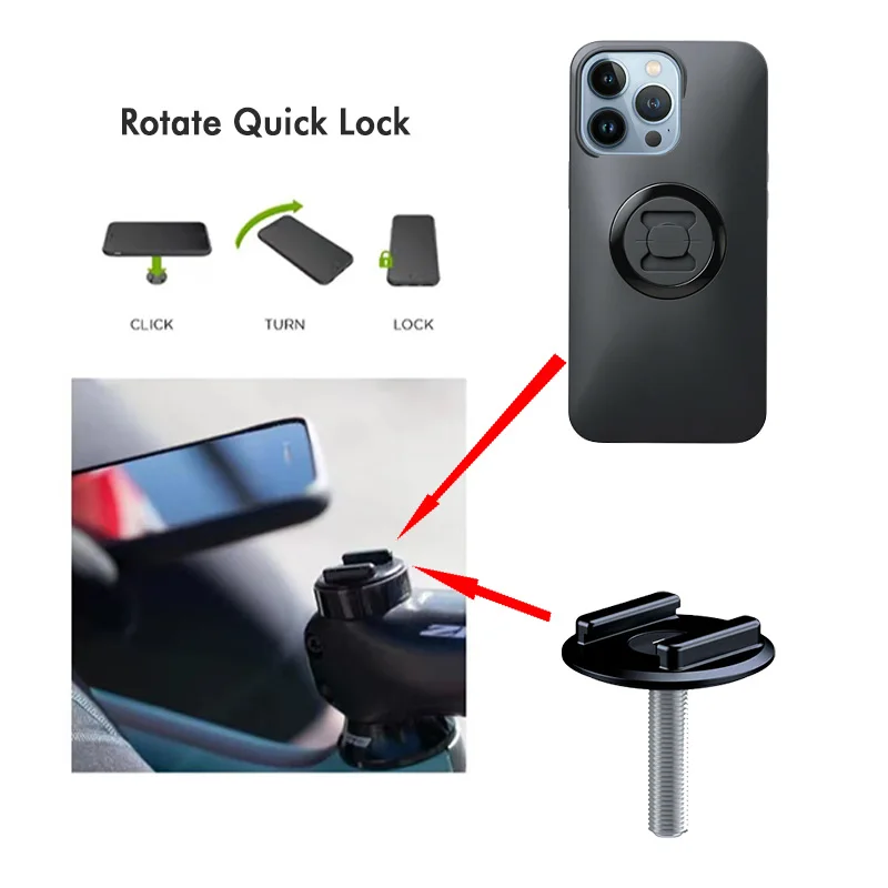 Bicycle Handle Stand Cover Mobile Phone Holder For Quick Positioning During Cycling Suitable For iPhone 11 12 13 Pro Max