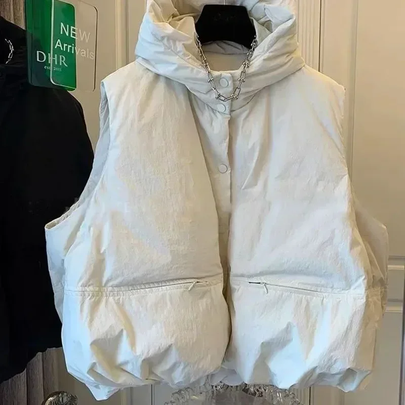 Chaleco Con Capucha Para Niño - Relleno De Algodón, Sin Mangas, Para Invierno, Tallas 110 A 170