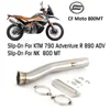 Motorcycle Motor Exhaust Slip On For KTM 790 890 Adventure R ADV NK800MT Exhaust Muffler Contact Middle Link Pipe