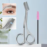 Eyebrow Trimming Scissors with Combs For Women Man Eyebrow Scissors Eyebrow Face Razor Eyebrow Shaver Makeup Tools 1