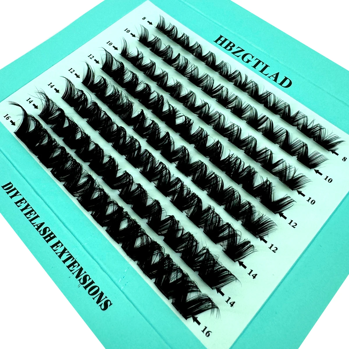 2024 3D Fluffy Cluster Lashes Natural Eyelash extension Volume Individual Lashes Mixed Tray Faux Mink Lashes Cilias Makeup 4