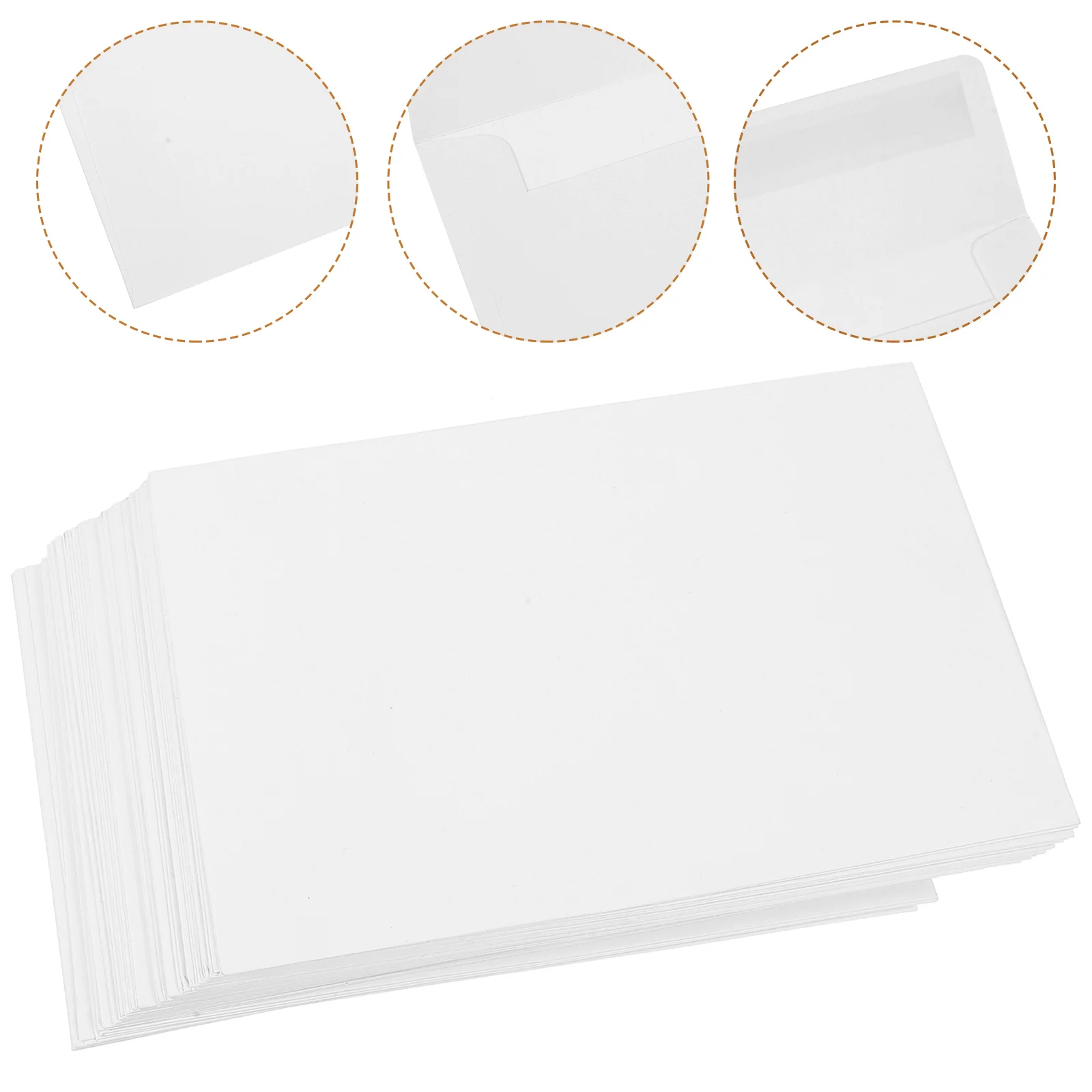 A4 Invitation Envelope Blank Envelopes Greeting Cards Kraft Paper Household Self Seal Wedding Party Storage Letter 50 Pcs kraft paper envelopes mailing envelopes