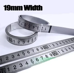 Rust - Proof Durable Stainless Steel Self - Adhesive Metric Scale Ruler (19mm Width, 1 - 5m Length) - L to R (2M)