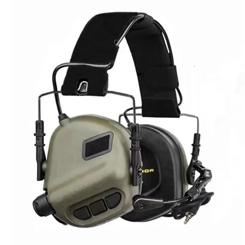 EARMOR M32 MOD4 Tactical Headset Jagd & Schie&szlig;en Ohrensch&uuml;tzer MIT Mikrofon Sound Verst&auml;rkung Nato TP120 Jacke