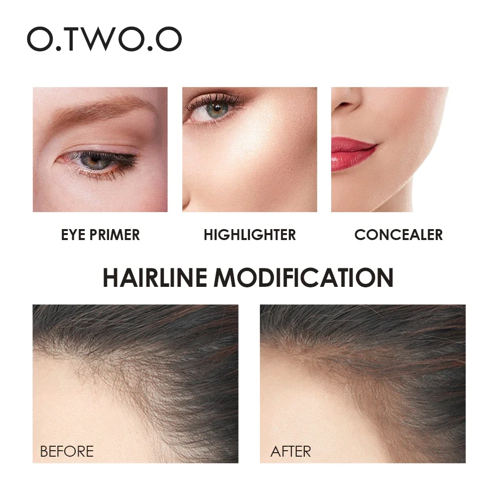 O.TWO.O Contour Stick Double Heads Contour Waterproof Matte Finish Highlighters Clavicle Shadow Pen Face 3D Highlight Concealer 3