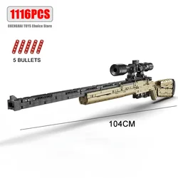 Deluxe Military Building Blocks Set: Assembled Firearms Series Toy (24007)