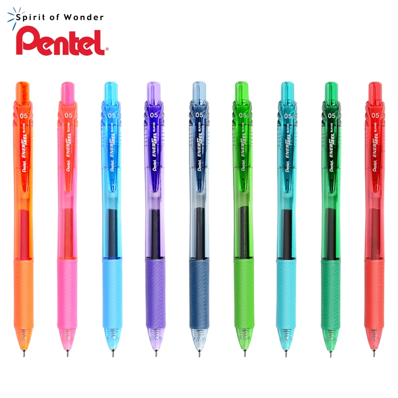 Pentel EnerGel Stift – Flüssige Geltinte, 0,7 Mm, 9 Farben, Mit Gummigriff