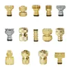 Irrigation Garden Hose Connector Brass 1/2" 3/4" 5/8" 1" Water Tube Stop Fitting Water Gun Nipple Watering Tap Pipe Coupler 1