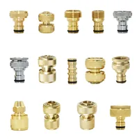 Irrigation Garden Hose Connector Brass 1/2" 3/4" 5/8" 1" Water Tube Stop Fitting Water Gun Nipple Watering Tap Pipe Coupler 1