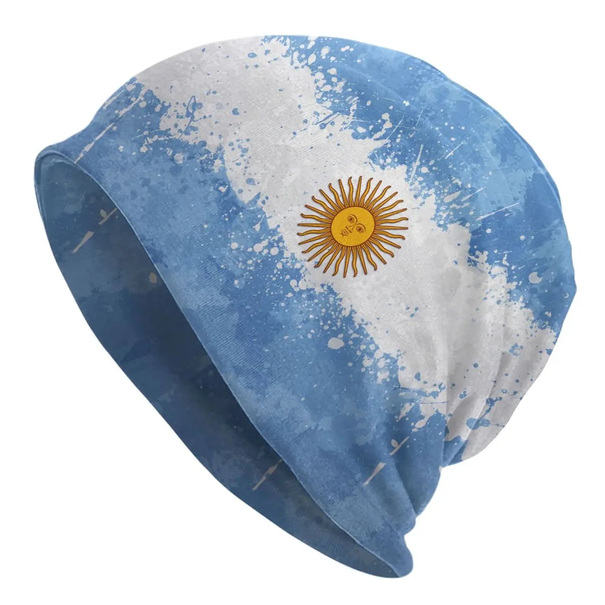 

Шляпа с флагом Аргентины, шапки, шапочки для улицы в стиле хип-хоп, облегающие шапки, шапка унисекс, теплая многофункциональная шапка