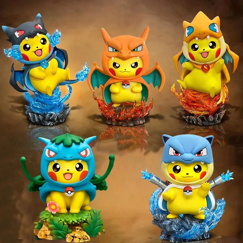 

Pokemon GK Egg Pikachu Cosplay Charizard Figure Cos Blastoise Venusaur Gengar Action Figurines Collection Model Statue Doll Toys