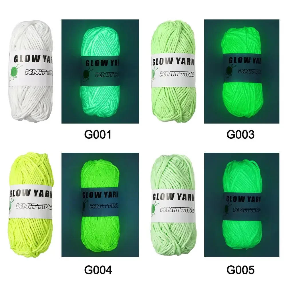Polyester Glow in Dark Yarn for Knitting and Crafting
