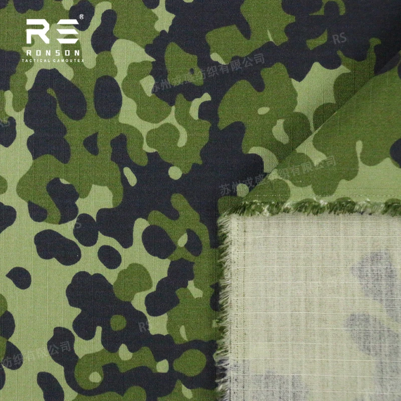 50% Nylon 50% Cotton fabric Denmark camo tactical fabric