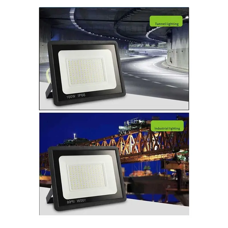 ABVC LED 투광등 AC220 100W 야외 방수 조명 스포트라이트 정원 현관 마당 램프 6500K