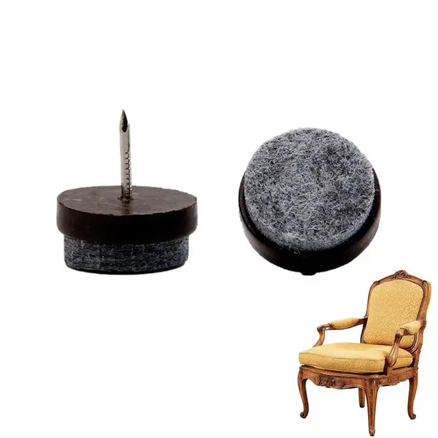 Nail On Felt Pads For Chair Legs 20PCS Chair Glides For Hardwood Floors Felt Pads For Chairs Furniture Pads For Wooden Tables AliExpress