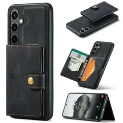 Premium 2-in-1 Leren Portemonnee Case met Magnetische Sluiting