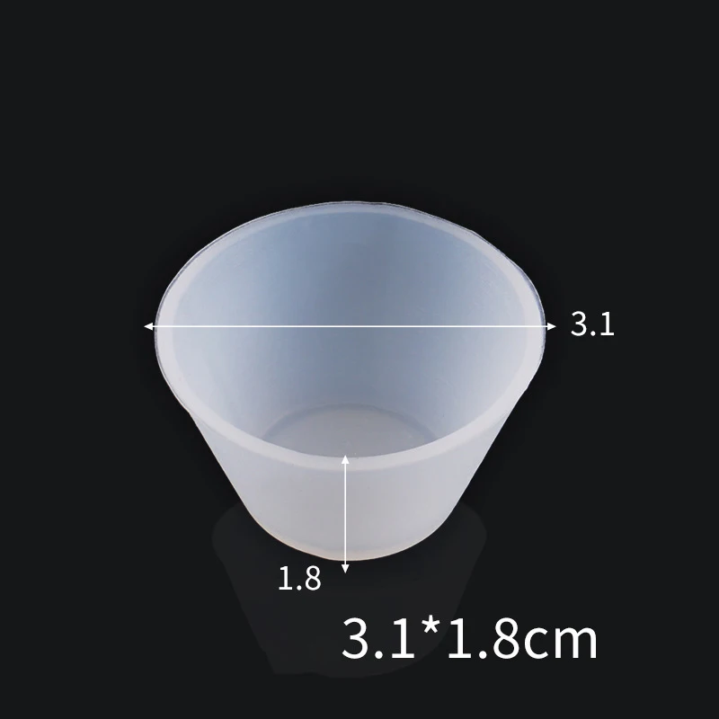 Silicone Mixing Measuring Cups UV Resin Mold for Paint Pouring Cups DIY Resin Tool Epoxy Resin Acrylic Paint Jewelry Making Tool