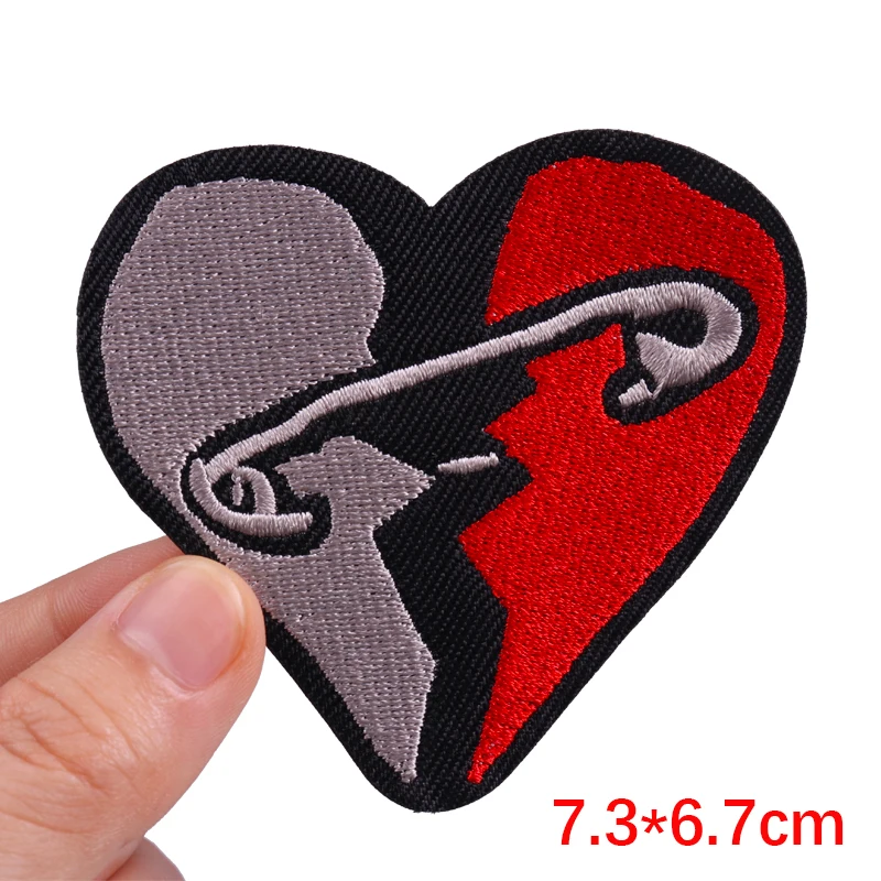 Punk-Schädel-Patch zum Aufbügeln, bestickte Aufnäher für Kleidung, thermoadhäsive Aufnäher auf Kleidung, Flasche, Geister-Patch-Aufkleber – Detail 20