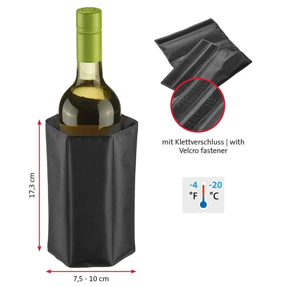 Reusable PVC Wine Cooler Sleeve, Wine Bottle Chiller, Keep Wine Refreshing, Travel, Beach, Camping, Picnics Party