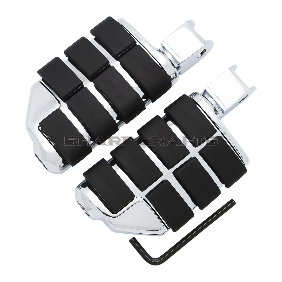 Motorcycle Footrests Footpegs for Honda Shadow VT750 Ace Aero Spirit VTX1300 VTX1800 VT1300 Fury Steed VT600 VLX400 Magna VF750