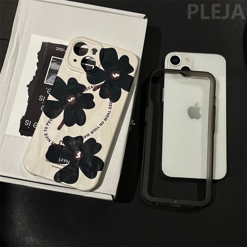 Cute Spades Soft Leather Phone Case Cover for iPhone 14, 13, 12, 11 Pro Max  Plus