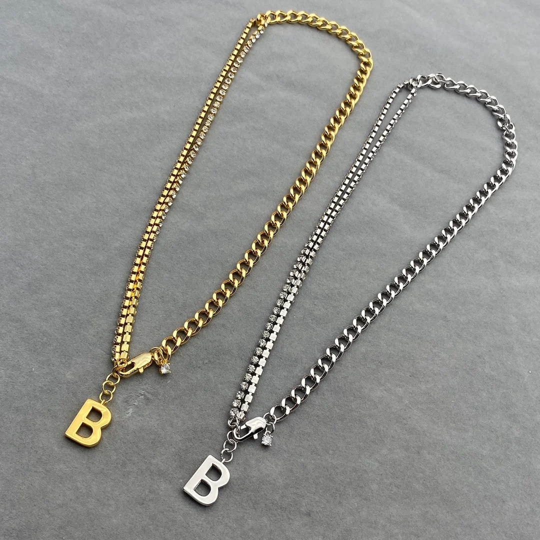 

European and American fashion popular classic inlaid necklace