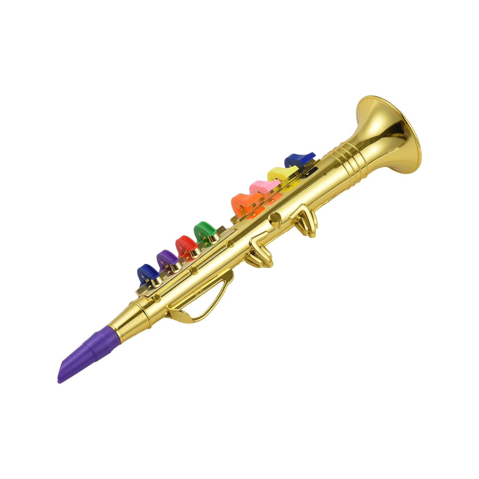 Clarinet 8 Colored Coded Keys Musical Wind Instrument Eco-friendly ABS For Kids