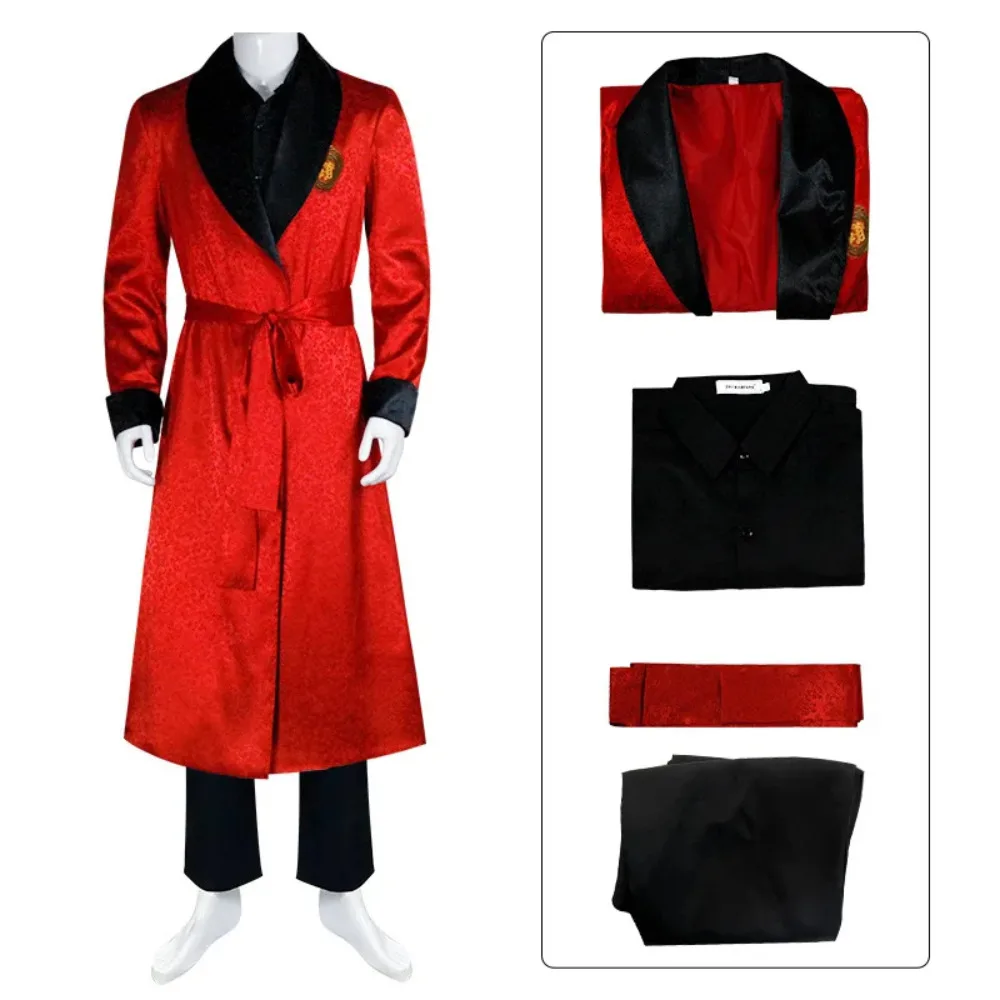 

Horror Movie Renfield Cosplay Costume Full Sets Bathrobe Uniform for Adult Halloween Carnival Party Performance Clothes Roleplay
