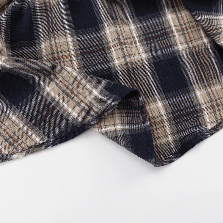 Lapel Autumn 2025 Shirts Outwear Fashion Ladies Contrast Long Sleeve Patchwork Elegant Women Coat Cardigan Female Shirts
