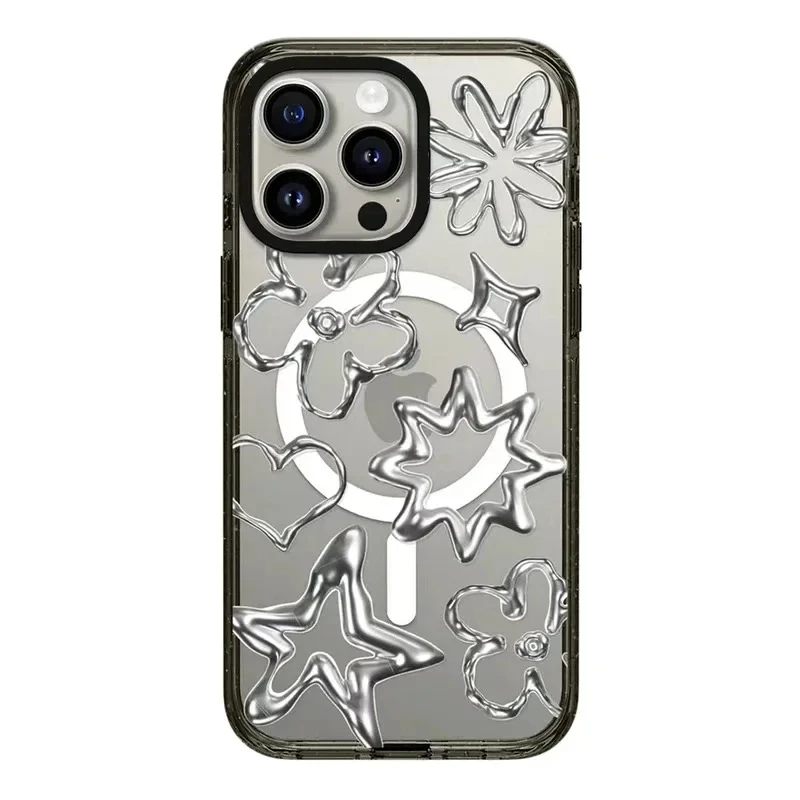 

2.0 Acrylic Black Border Star Case Phone Case Cover for IPhone 11 12 13 14 15 Pro Max Case for IPhone 14 Pro Max