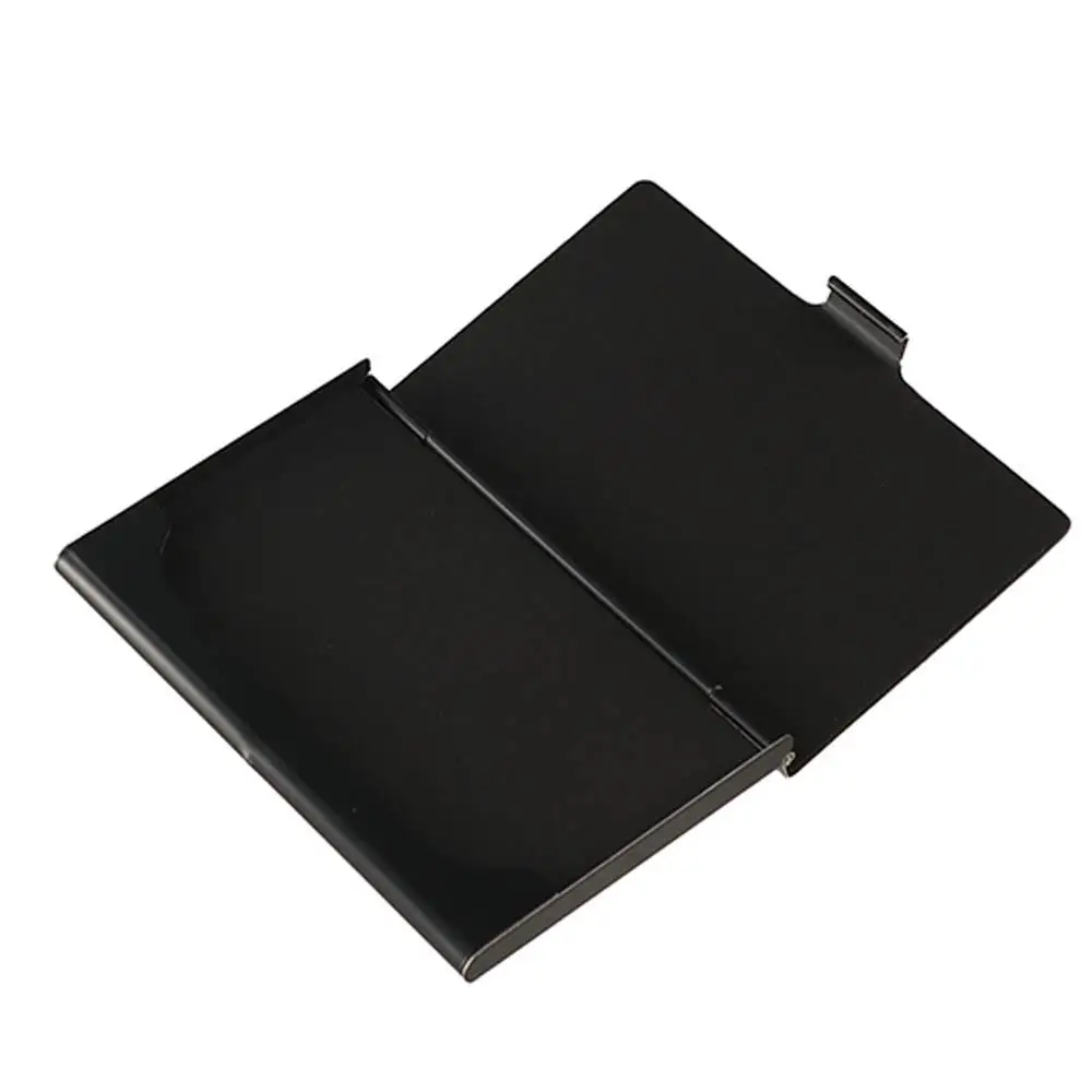 디스플레이 스탠더 스테인레스 스틸 사무용품 명함 홀더 카드 컨테이너 ID 신용 카드 홀더 카드 보관 케이스