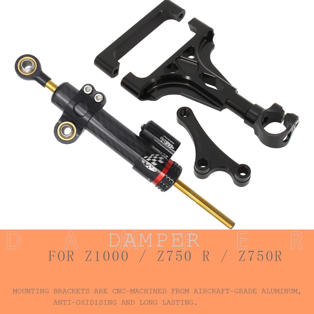 

For KAWASAKI Z1000 Z750 R Z750R 2003-2013 2012 2011 2010 CNC Motorcycle Stabilizer Steering Damper Mounting Bracket Support Kit