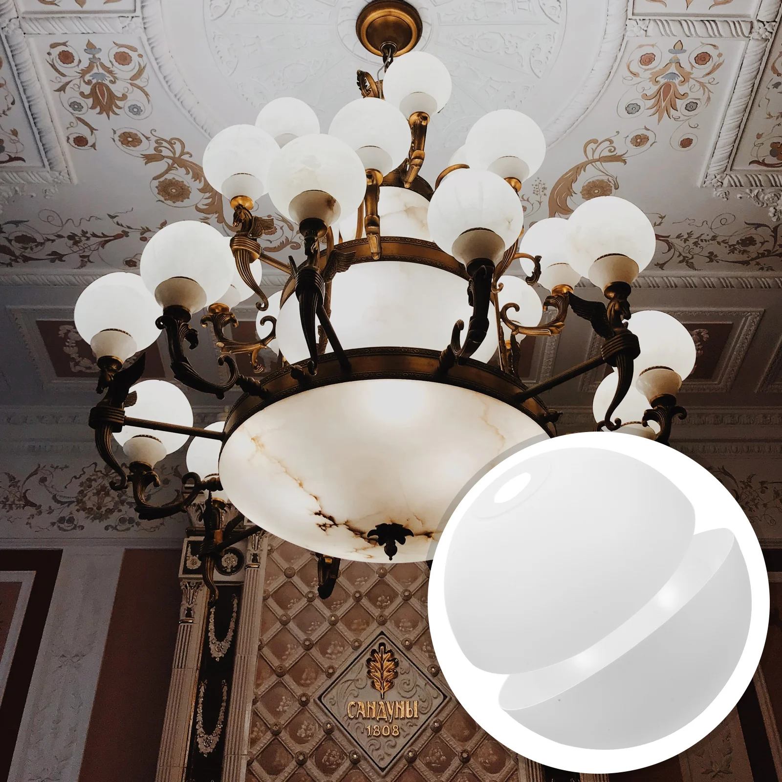 

Mushroom Lamp Shade 2Pcs Dome Shape Lamp Shades For Table Lamps Medium Hole Size 1.65 Inch 42Mm Vintage Light Fixture Cover