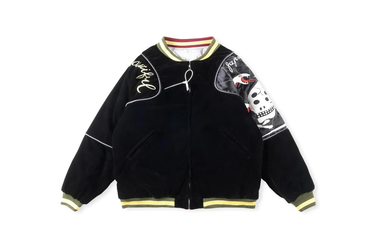 

New Fasion Skull Print Patch Embroidery KAPITAL Jackets Men Women EU Size 100% Cotton Skateboard Harajuku KAPITAL Coat
