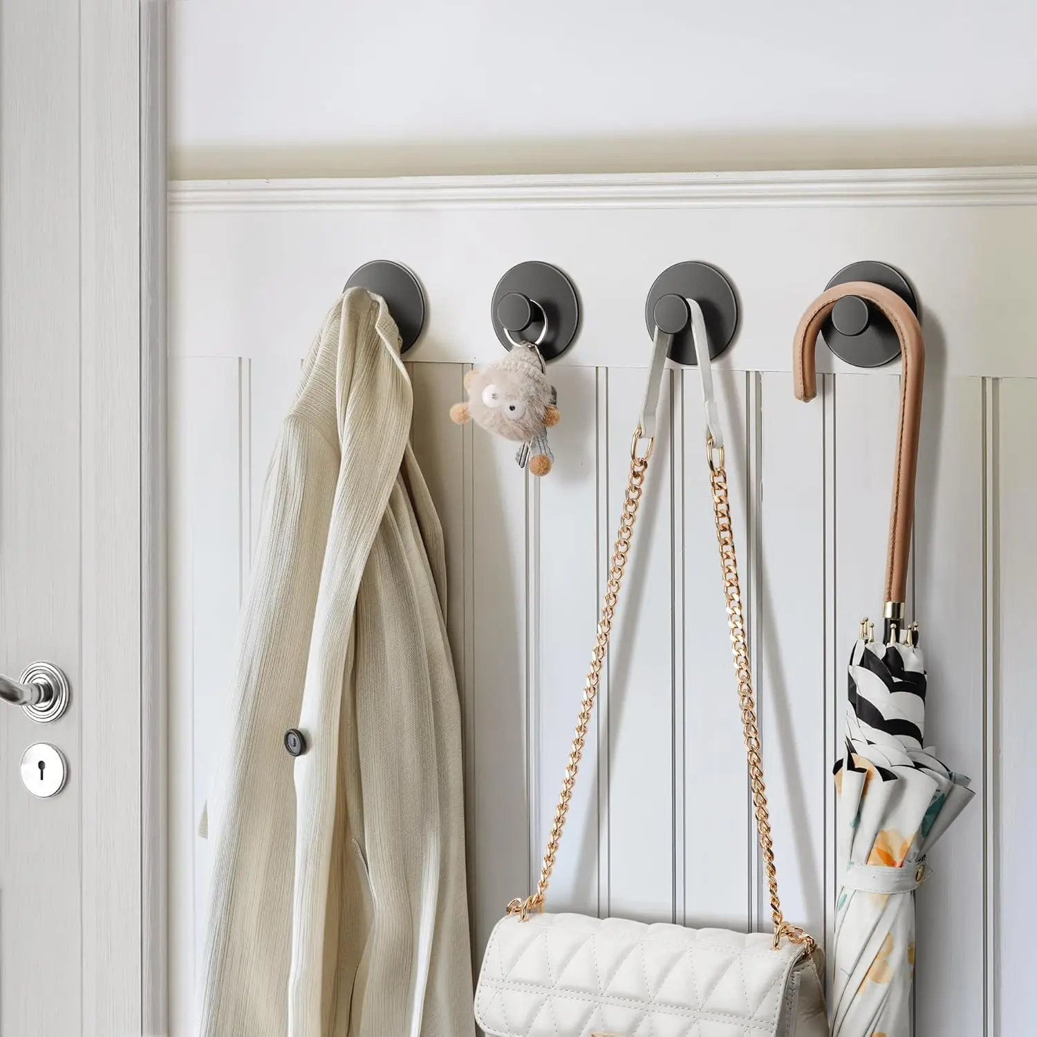 Extra Sticky Stainless Steel Towel Hooks Image 17