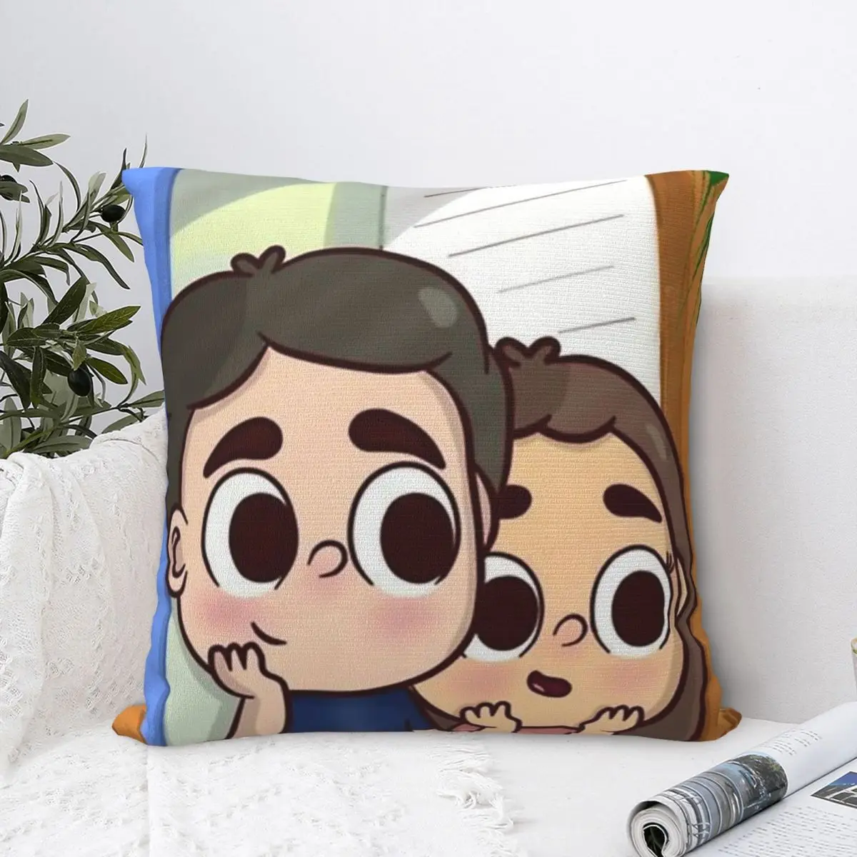 

Pibubear Square Pillowcase Cushion Cover Decorative Pillow Case Velvet Throw Pillow cover For Home Bedroom Car