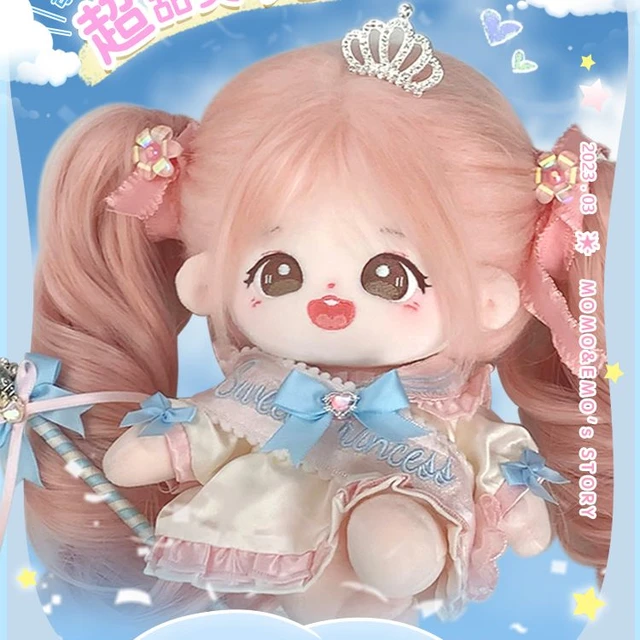 Bonecas Kawaii de pelúcia originais, Roupas Cosplay, Vestir, Cabelo Nikki  Rosa Bonito, Olho Grande, Garota Loli, Presente de Aniversário, 20cm -  AliExpress