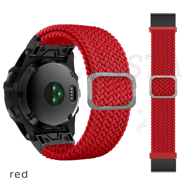 Smart Watch Band For Garmin Fenix 6 6Pro 5 5Plus 7 Descent Mk2S Easyfit Braided Strap For MARQ Series Watchband Accessories