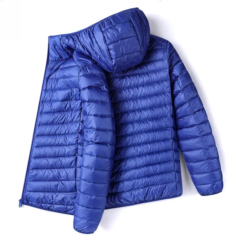 Royal blue [hooded cotton-padded coat]]