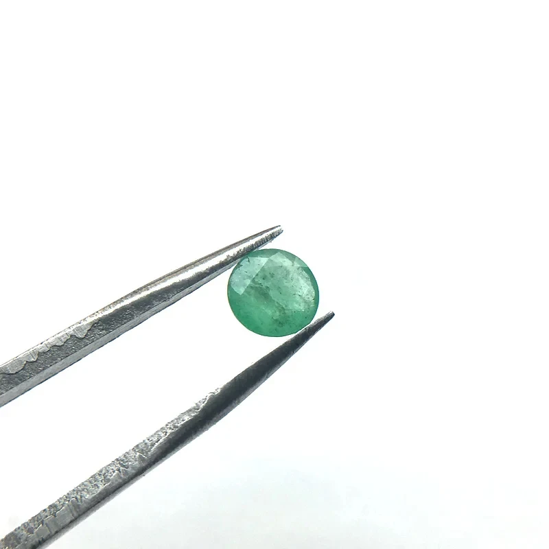 100% Natural Emerald Loose Gemstone Round Cut Sultanite for Diy Fine Jewelry 925 Silver Mounting 2