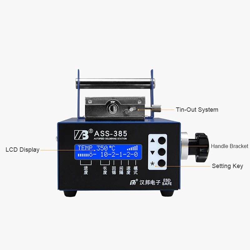 ASS-385A Soldering Iron Tin Feeding Digital Display Constant Temperature Solder Rework Station 75W Automatic Soldering Station
