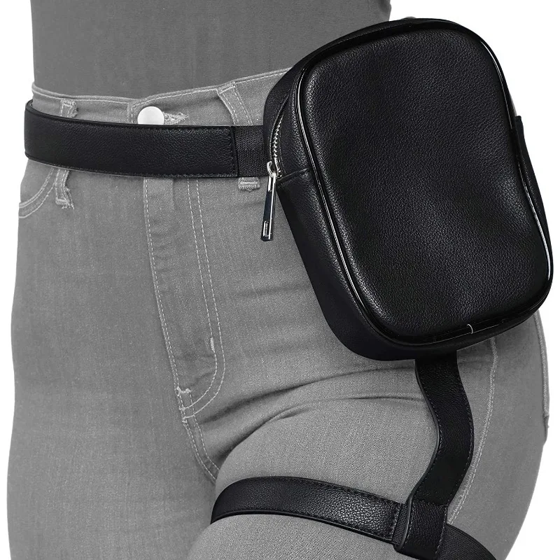 Riñonera De Piel Para Hombres Y Mujeres, Cinturón De Piel