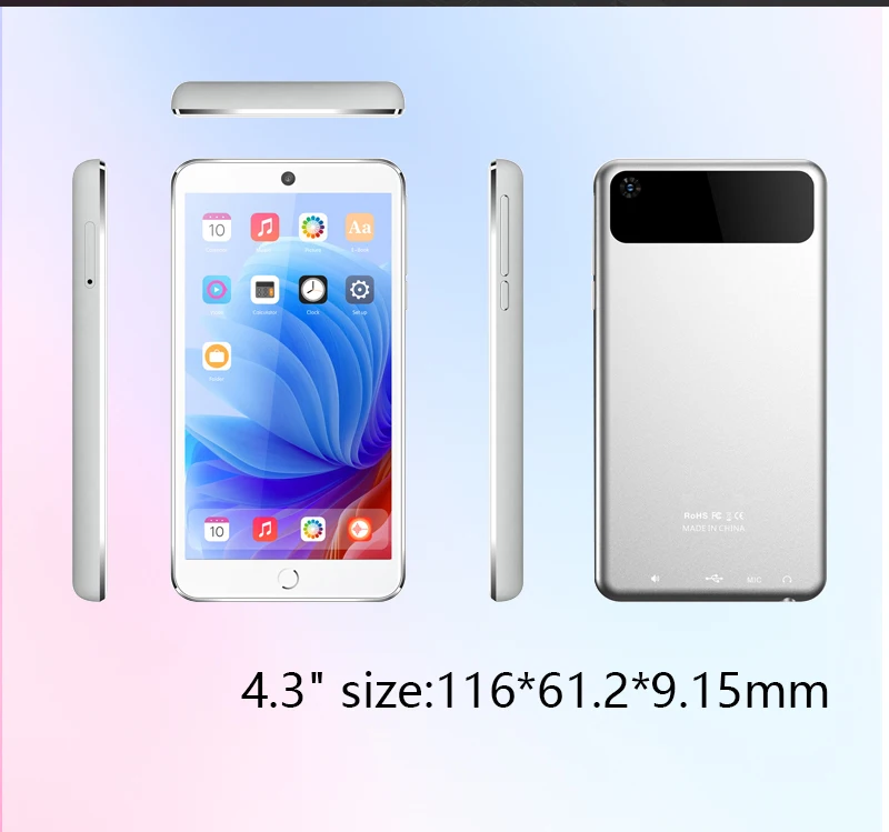 96GB (64GB+32GB) mp3 player with Camera Android 13.0 with Bluetooth 5.0 and WiFi, 4.3-inch touch screen, Spotify,Audible,Pandora