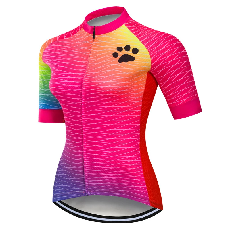 Summer Flower Cycling Jersey Women Maillot Ciclismo Pro Team MTB Bike Clothing Tops Racing Bicycle Shirt Cycle Wear 5